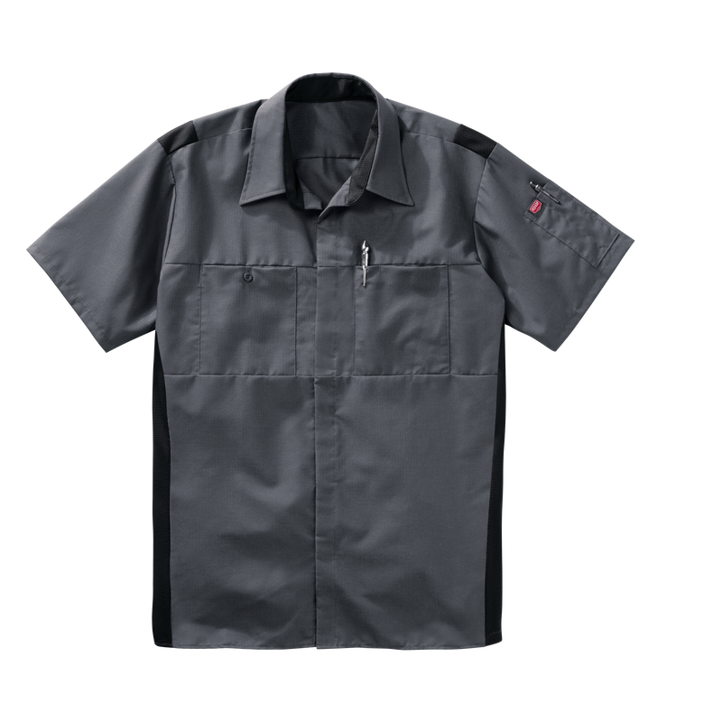 Men's Short Sleeve Performance Plus Shop Shirt With Oilblok Technology image number 8