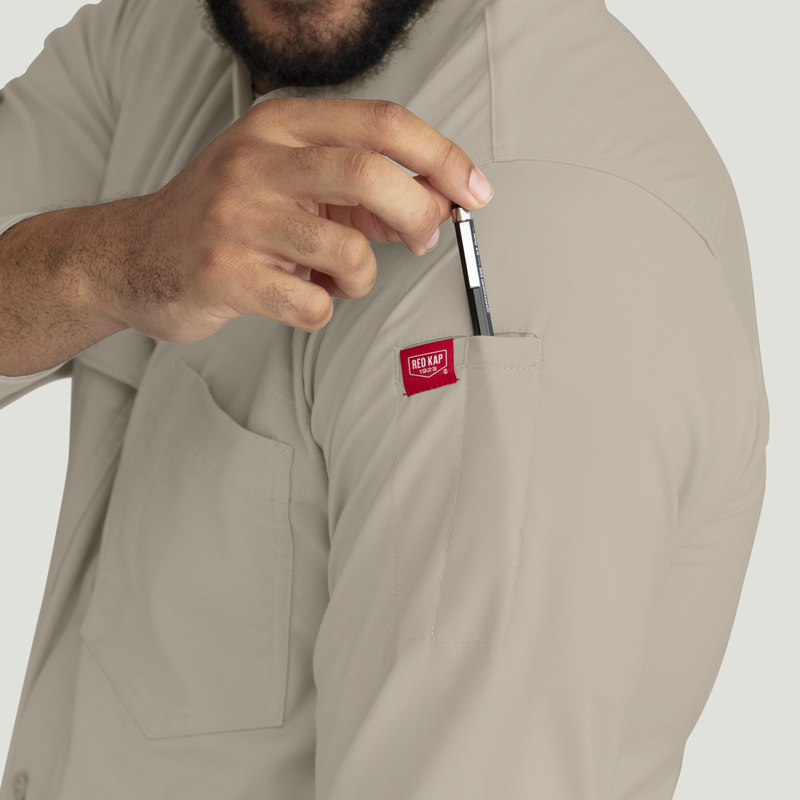 Men's Cooling Long Sleeve Work Shirt image number 13