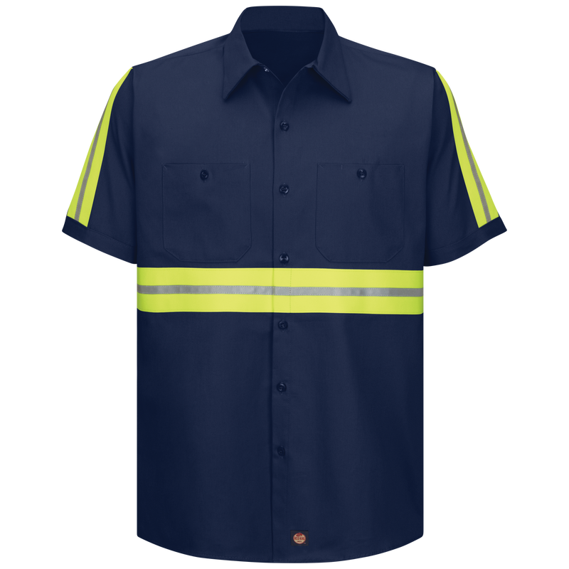 Short Sleeve Enhanced Visibility Cotton Work Shirt image number 1