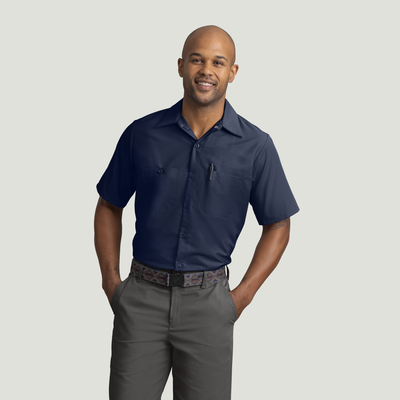Men's Short Sleeve Industrial Work Shirt