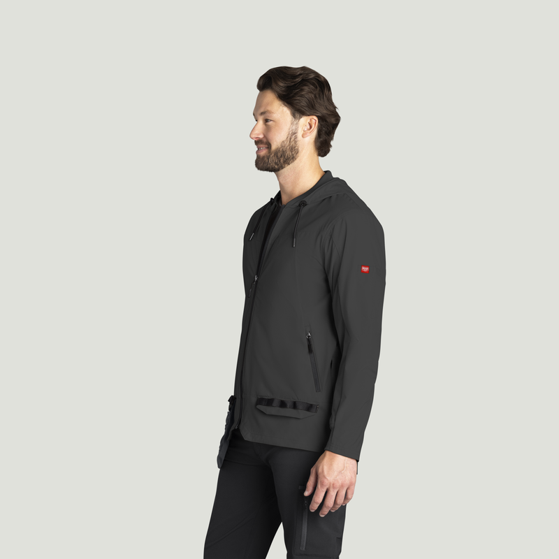 Men’s Performance Hooded Windbreaker Jacket with ToolShift Pocket image number 3