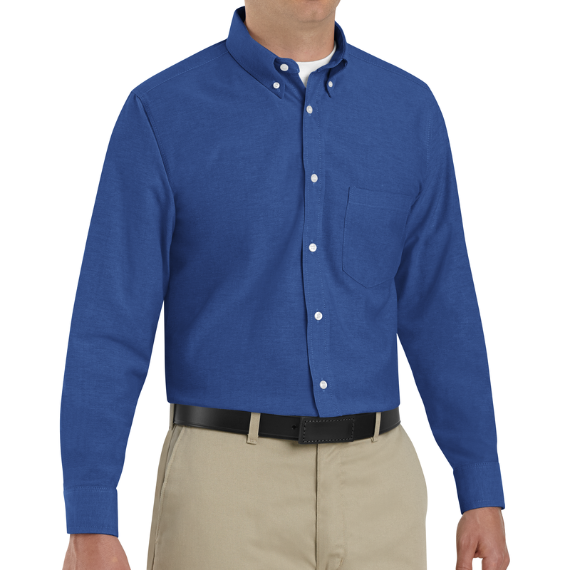 Men's Long Sleeve Executive Oxford Dress Shirt image number 3