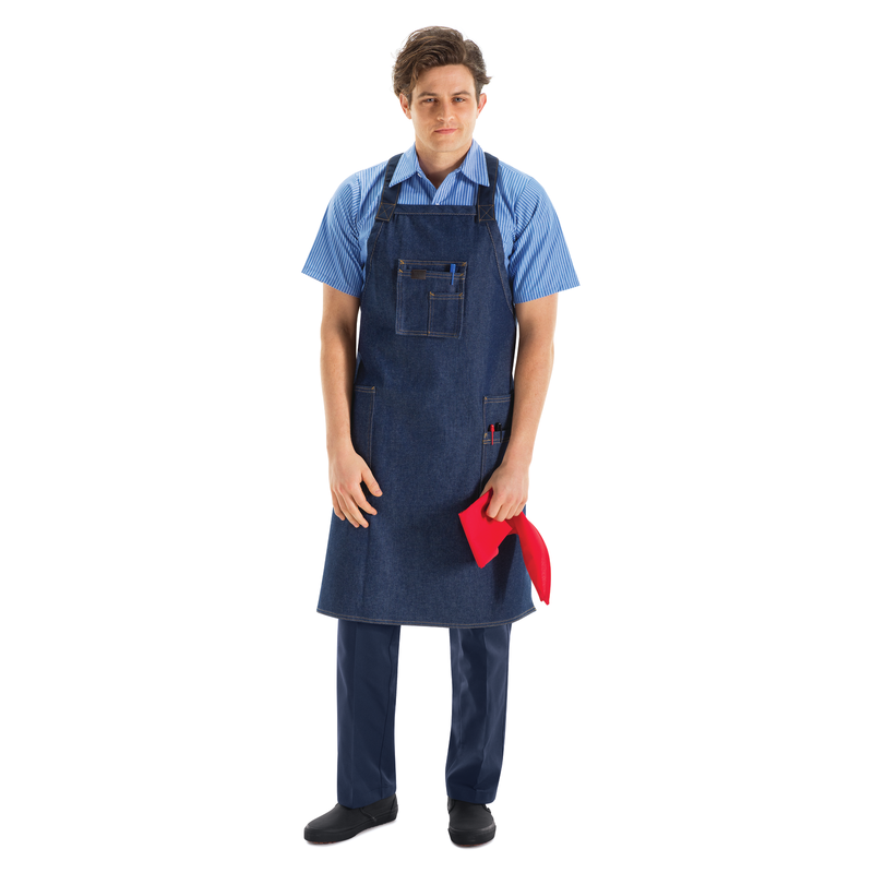 Men's Short Sleeve Striped Work Shirt image number 4