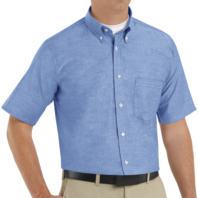 Men's Short Sleeve Executive Oxford Dress Shirt image number 2