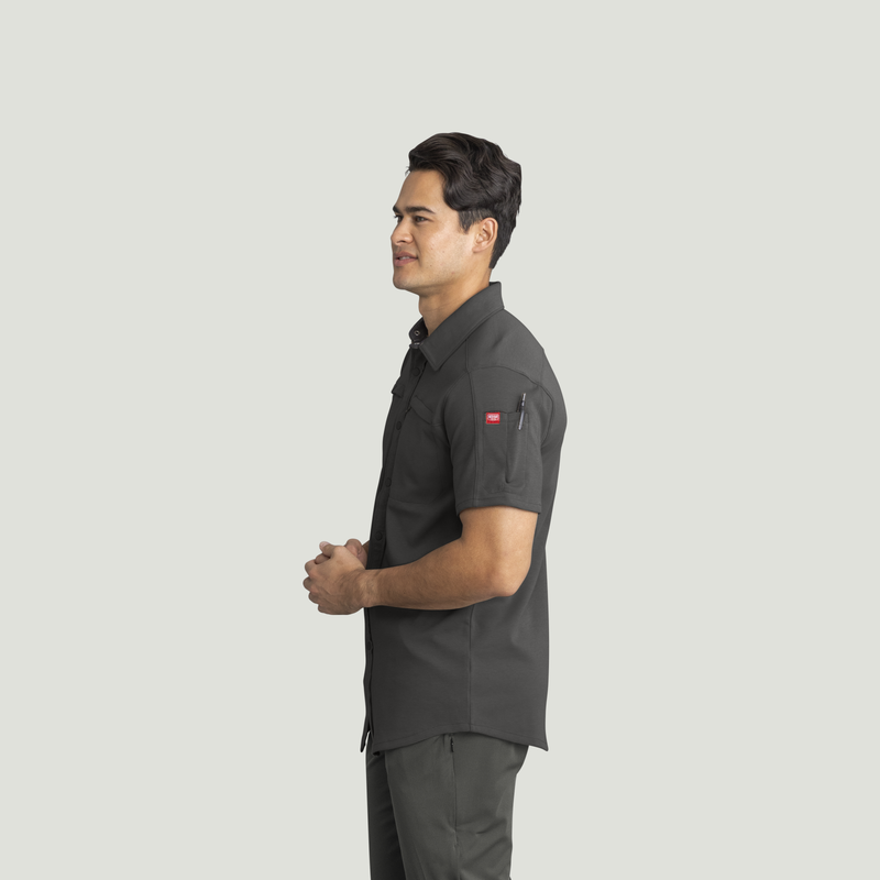 Men's Snap Front Jersey Short Sleeve Work Shirt image number 7