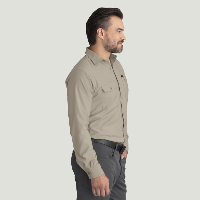 Men's Cooling Long Sleeve Work Shirt image number 8