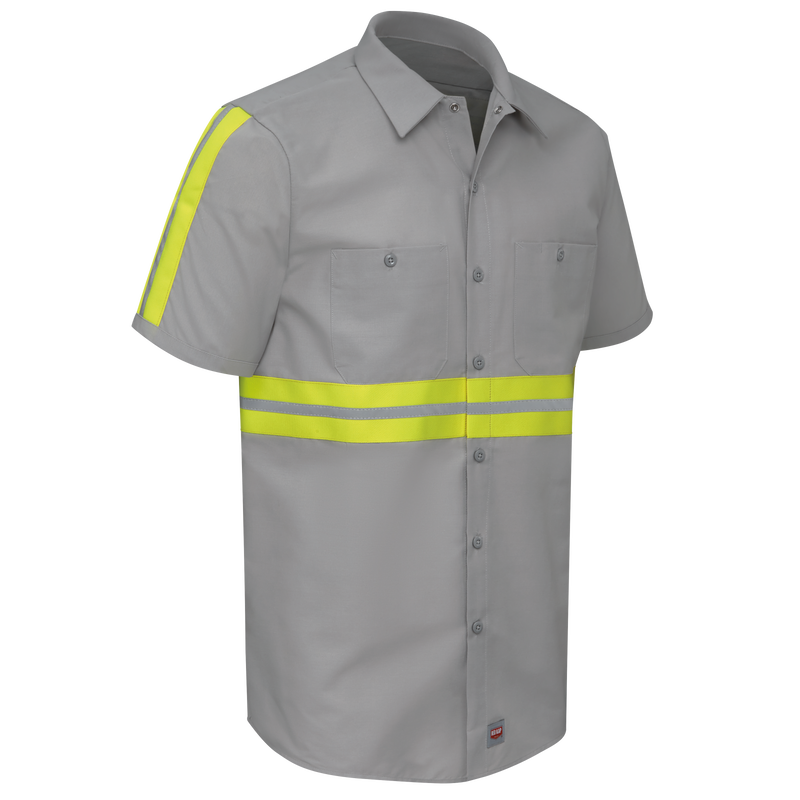 Short Sleeve Enhanced Visibility Industrial&nbsp;Work Shirt image number 7