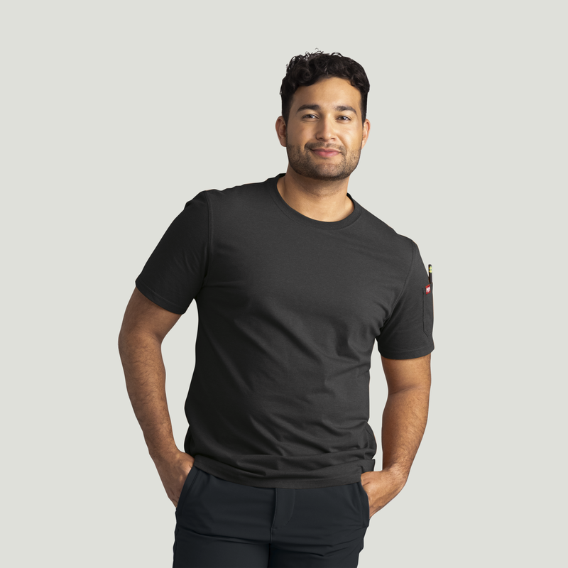 Men's Short Sleeve Midweight Slim Fit Performance Tee image number 5