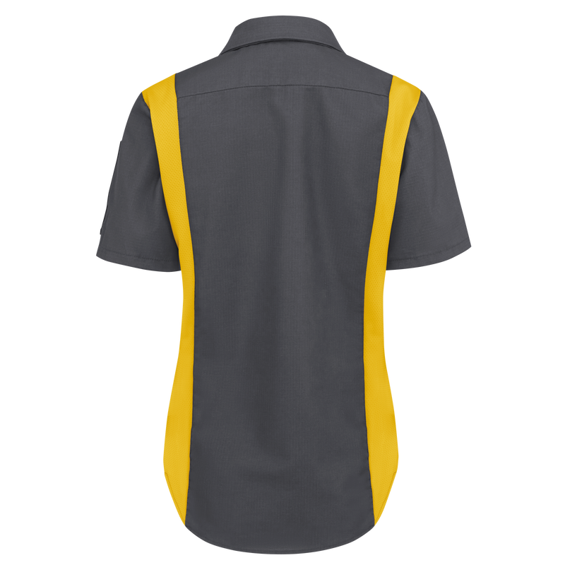 Women's Short Sleeve Performance Plus Shop Shirt with OilBlok Technology image number 2