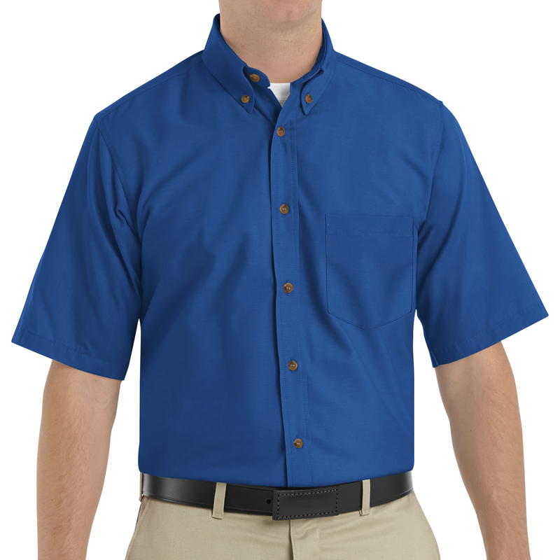 Royal blue mens dress shirt shop short sleeve