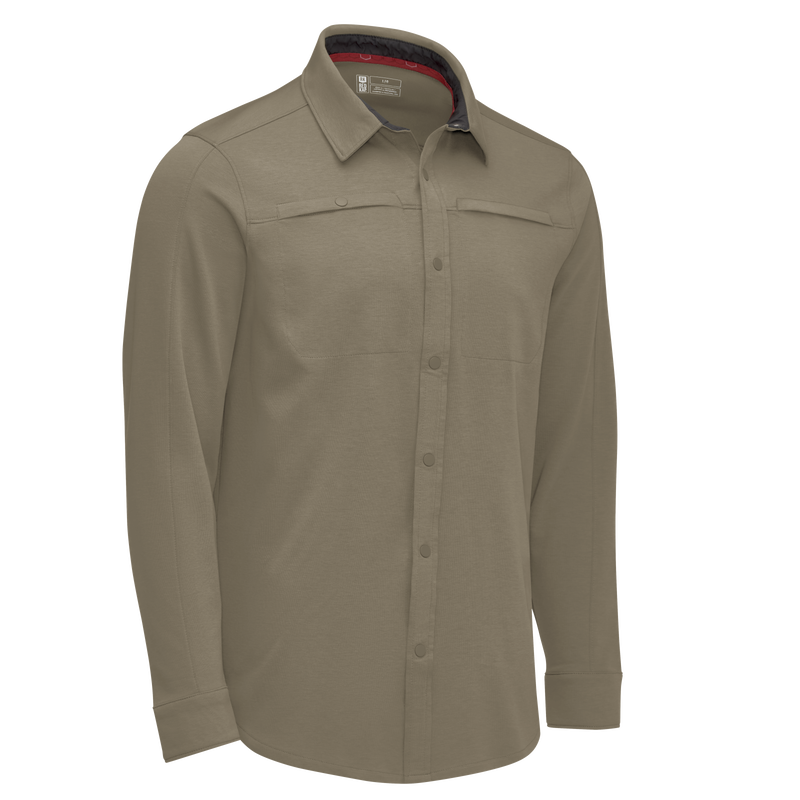 Men's Snap Front Jersey Long Sleeve Work Shirt image number 11