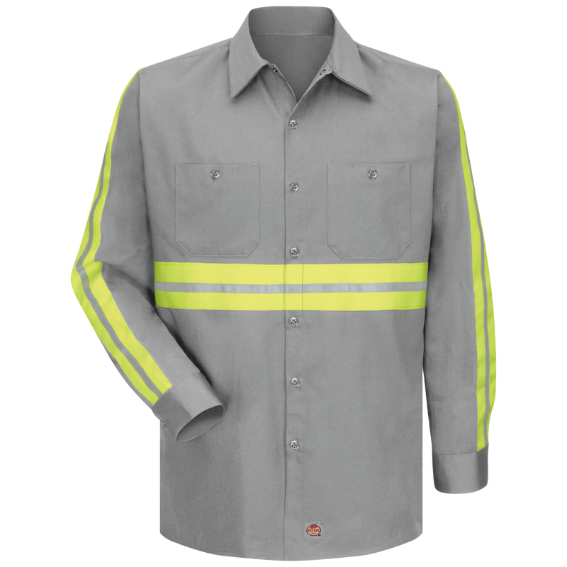 Long Sleeve Enhanced Visibility Cotton Work Shirt image number 1