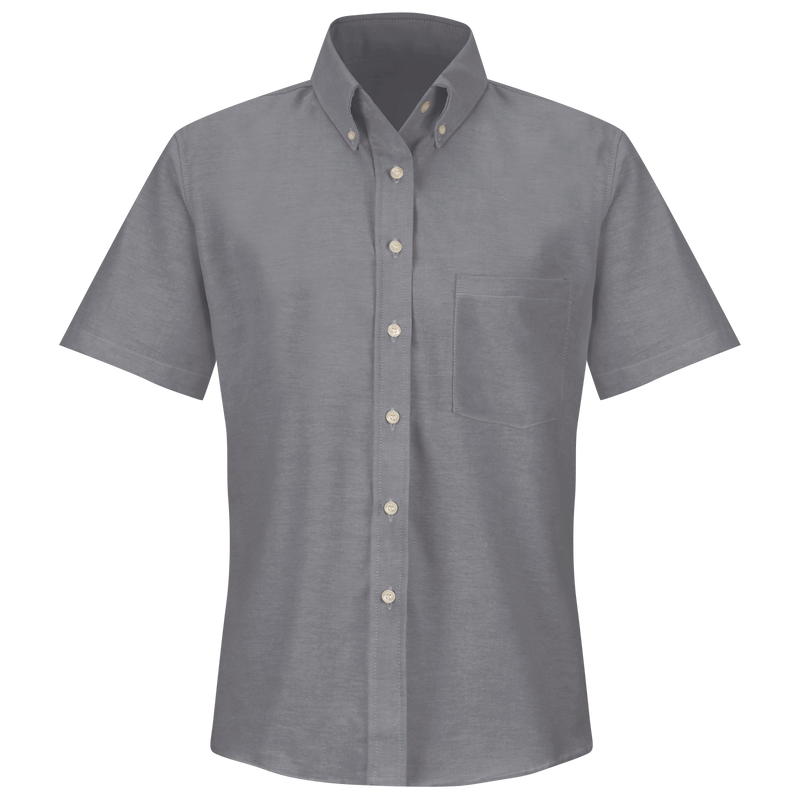 Women's Short Sleeve Executive Oxford Dress Shirt image number 1