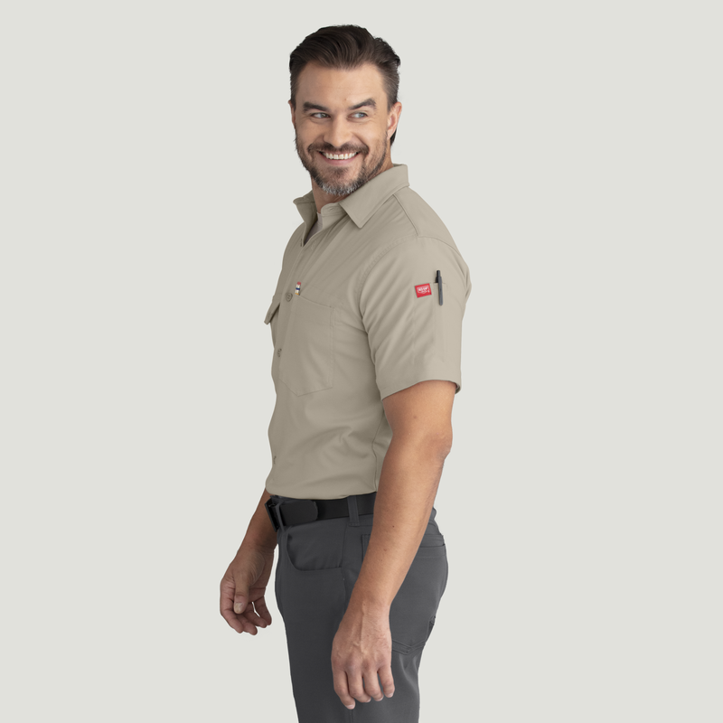 Men's Cooling Short Sleeve Work Shirt image number 7