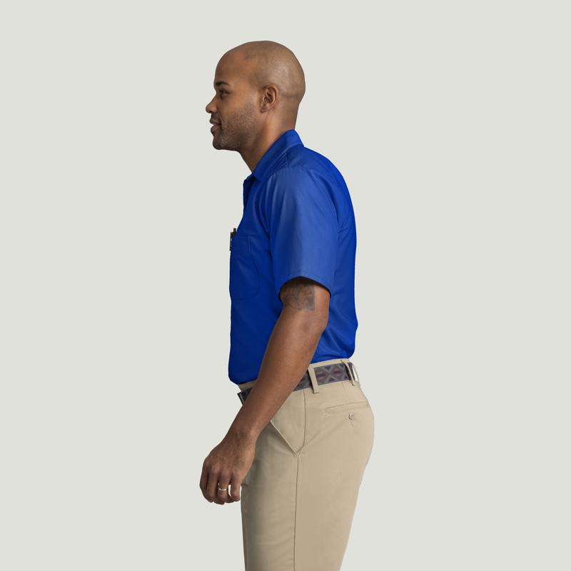 Men's Short Sleeve Industrial Work Shirt image number 3