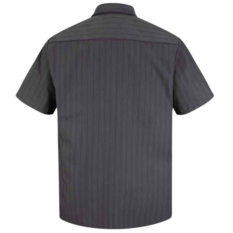 Men's Short Sleeve Striped Work Shirt image number 2