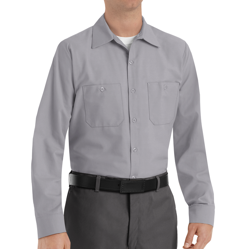 Men's Long Sleeve Industrial Work Shirt image number 2