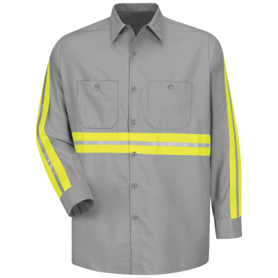 Long Sleeve Enhanced Visibility Industrial Work Shirt