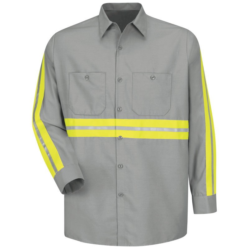 Long Sleeve Enhanced Visibility Industrial Work Shirt image number 1