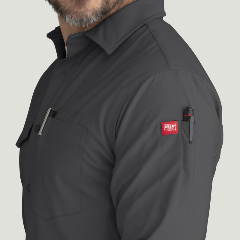 Men's Cooling Long Sleeve Work Shirt image number 13