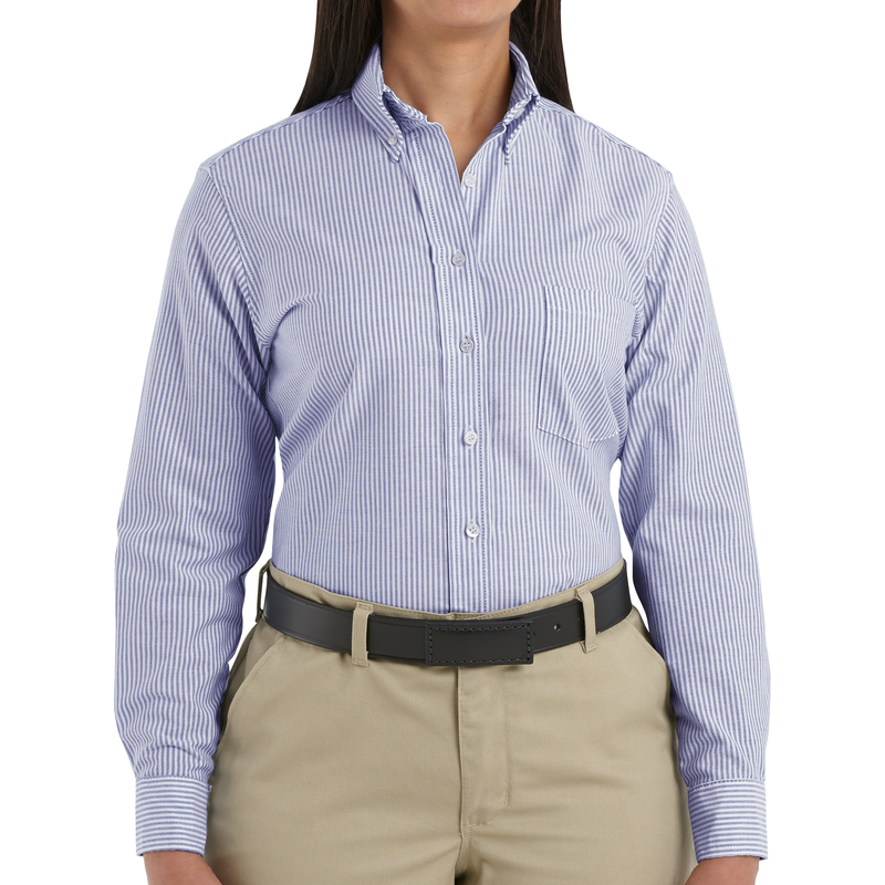 Women's Long Sleeve Executive Oxford Dress Shirt image number 3