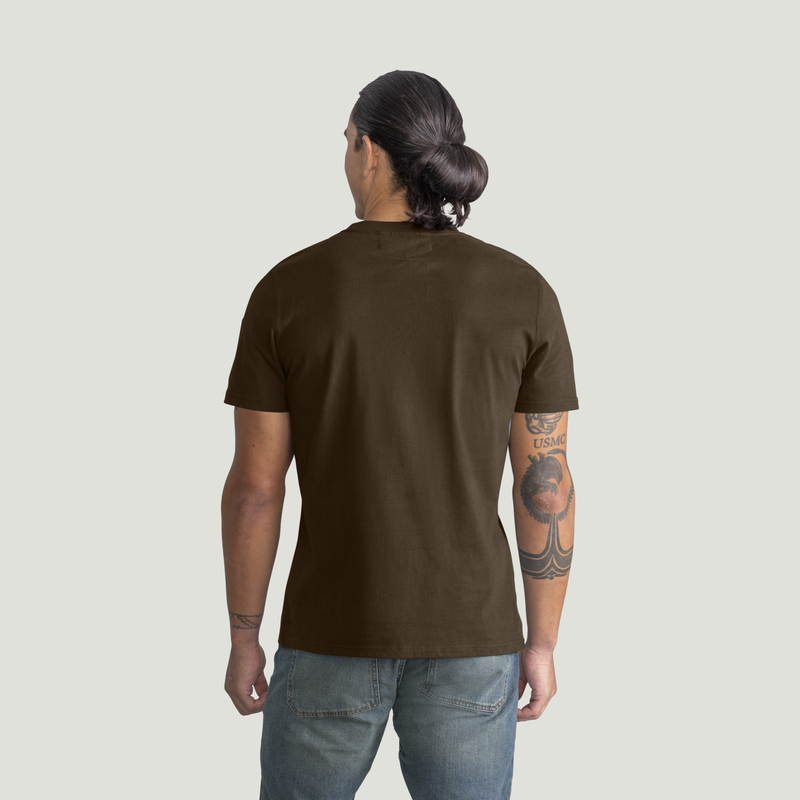 Men's Short Sleeve Heavyweight Slim Fit Cotton T-Shirt image number 2
