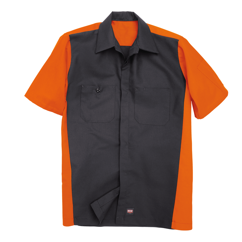 Men's Short Sleeve Two-Tone Crew Shirt image number 7