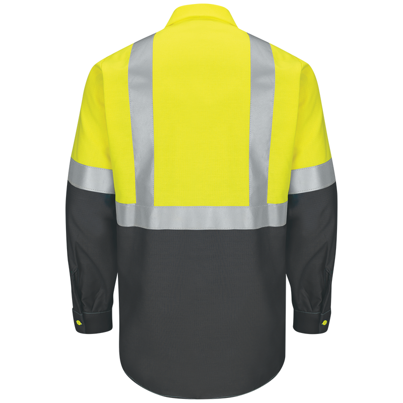 Hi-Visibility Long Sleeve Color Block Ripstop Work Shirt - Type R, Class 2 image number 2