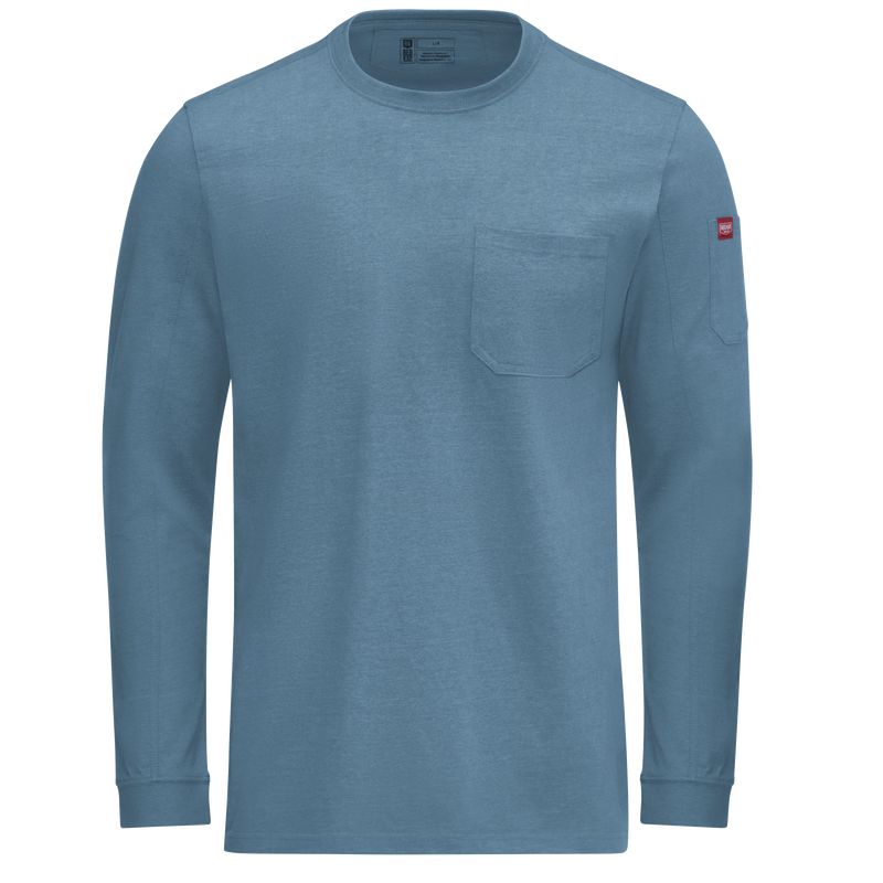 Men's Slim Fit Cotton Long Sleeve Pocket T-Shirt image number 9