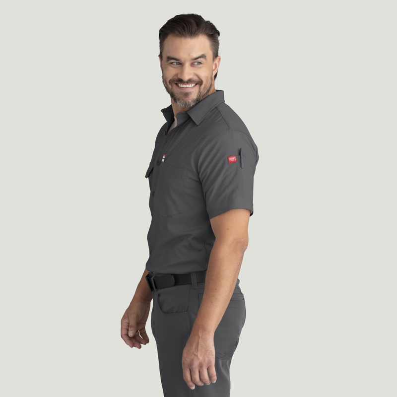 Men's Cooling Short Sleeve Work Shirt image number 7