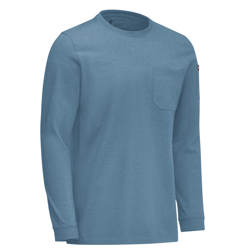 Men's Slim Fit Cotton Long Sleeve Pocket T-Shirt image number 11