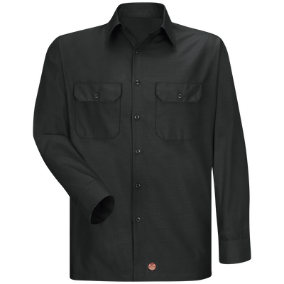 Men's Long Sleeve Solid Rip Stop Shirt