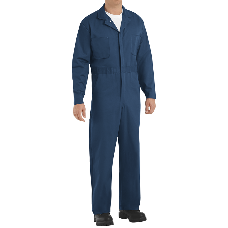 Men's Button-Front 100% Cotton Coverall, Red Kap®