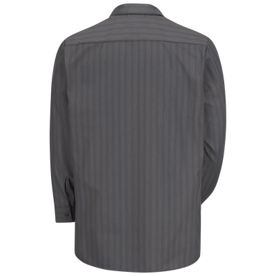 Men's Long Sleeve Industrial Striped Work Shirt