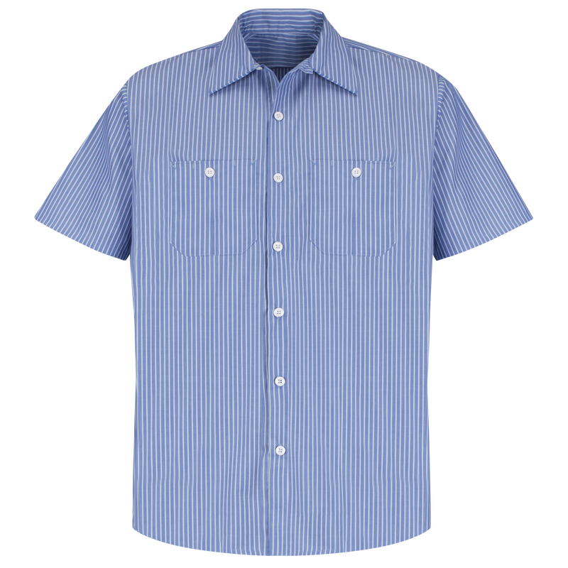 Red kap discount striped work shirt