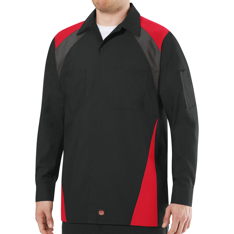 Men's Long Sleeve Tri-Color Shop Shirt image number 2