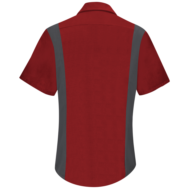 Women's Short Sleeve Performance Plus Shop Shirt with OilBlok Technology image number 2