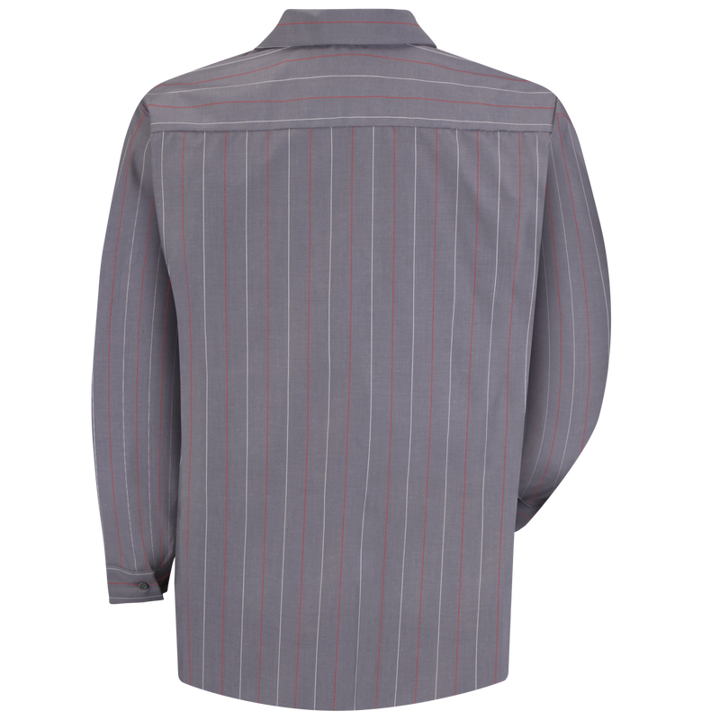 Men's Long Sleeve Industrial Stripe Work Shirt image number 1