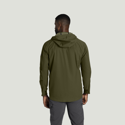 Men’s Performance Hooded Windbreaker Jacket with ToolShift Pocket