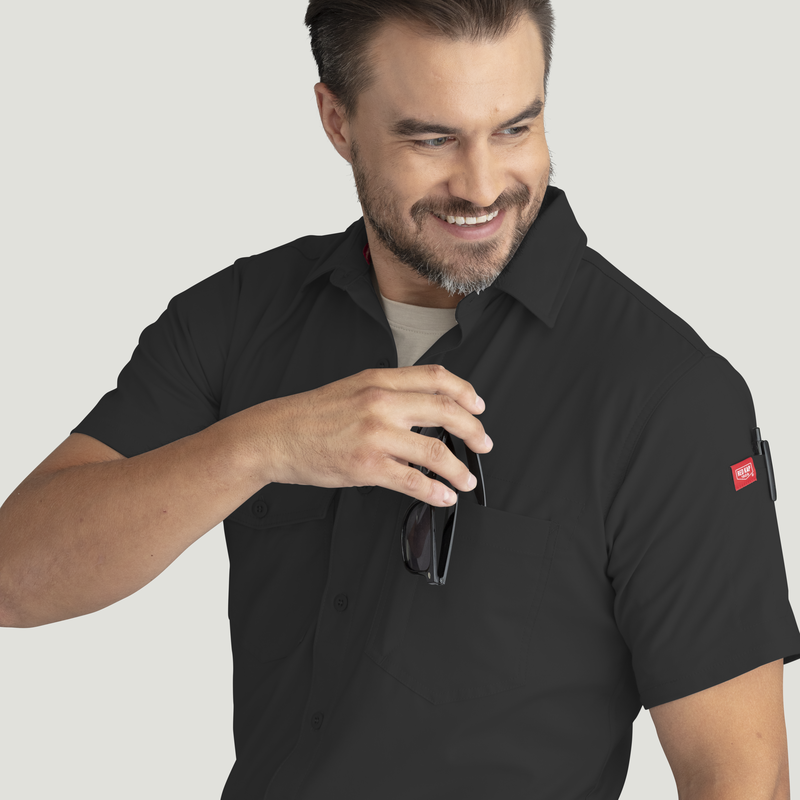 Men's Cooling Short Sleeve Work Shirt image number 14