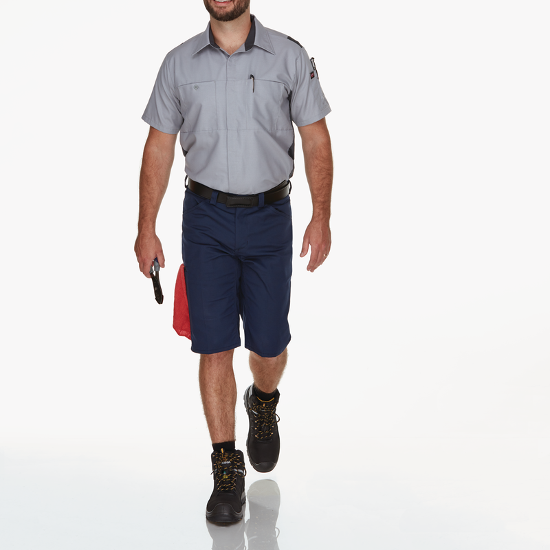 Men's Short Sleeve Performance Plus Shop Shirt With Oilblok Technology image number 6