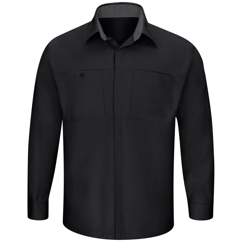 Men's Long Sleeve Performance Plus Shop Shirt with OilBlok Technology image number 0