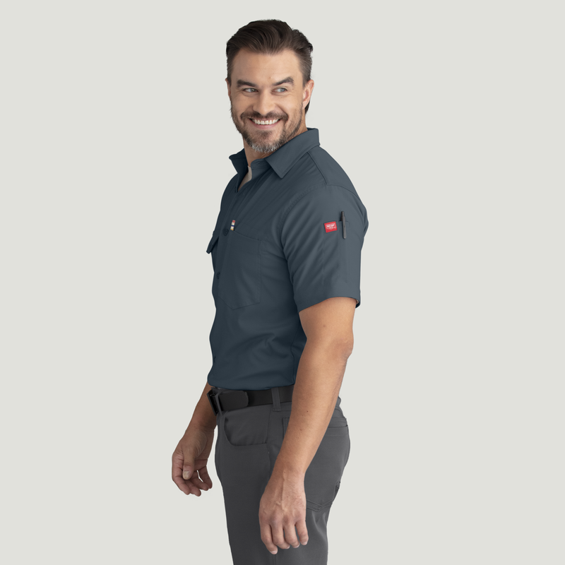 Men's Cooling Short Sleeve Work Shirt image number 7
