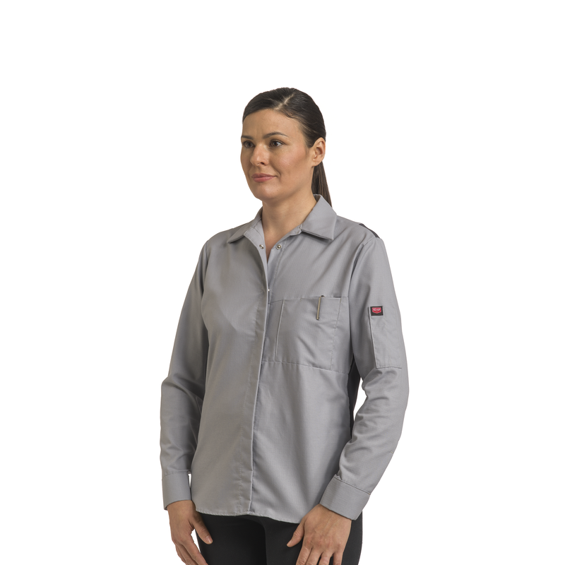 Women's Long Sleeve Performance Plus Shop Shirt with OilBlok Technology image number 3