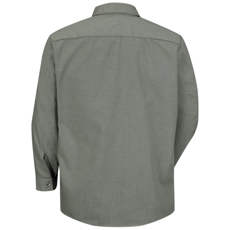 Men's Long Sleeve Microcheck Uniform Shirt image number 1