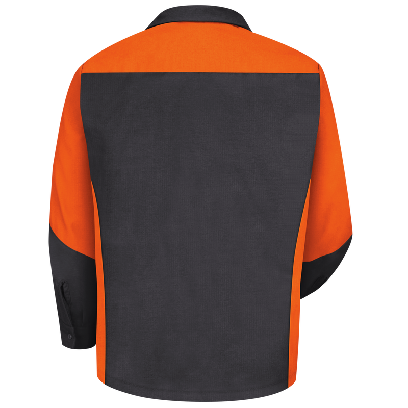 Men's Long Sleeve Two-Tone Crew Shirt image number 2