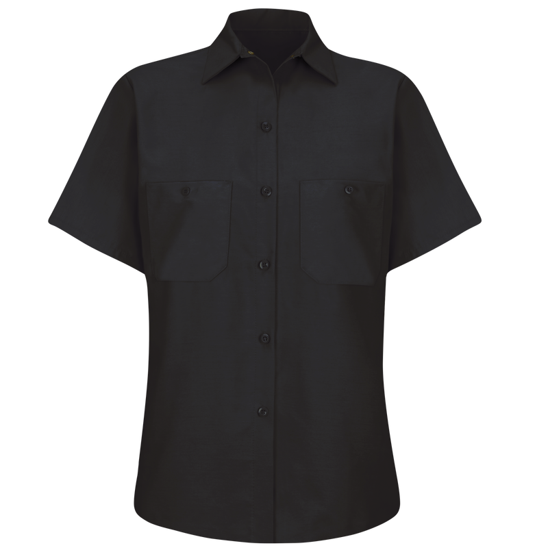 Women's Short Sleeve Industrial Work Shirt image number 5