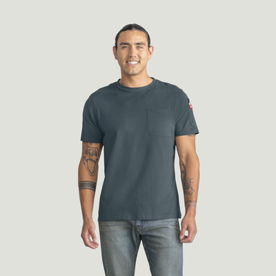 Men's Short Sleeve Heavyweight Slim Fit Cotton T-Shirt