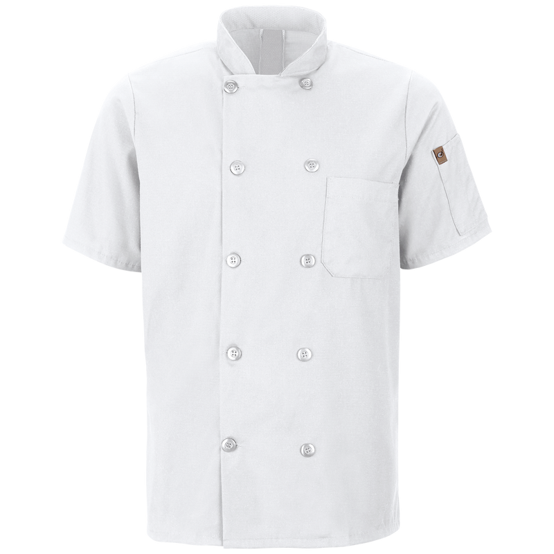 Men's Short Sleeve Chef Coat with OilBlok + MIMIX® image number 1