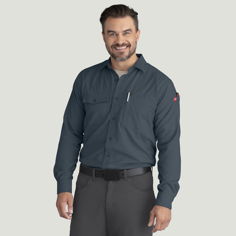 Men's Cooling Long Sleeve Work Shirt image number 5